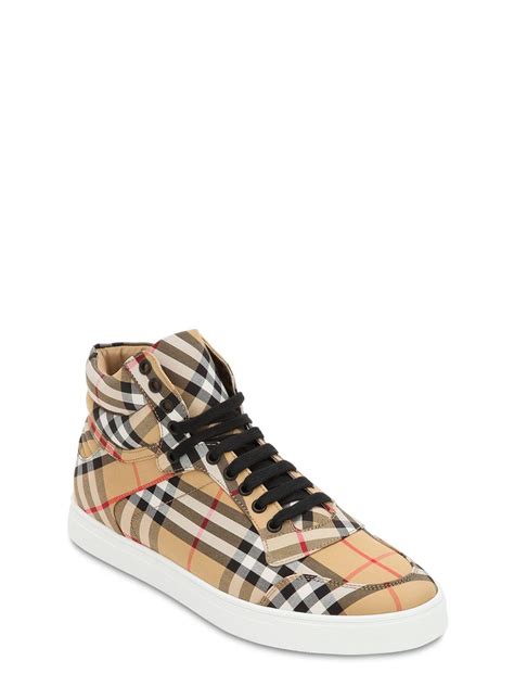 mens burberry sneakers sale|Burberry high top sneakers men's.